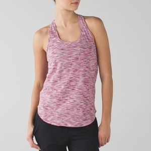 Lululemon NWT Tank - Yogi Racer Back III | 4 Color Space Dye White Minty Pink